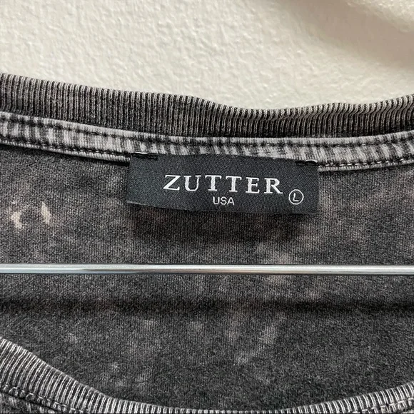 Zutter Cowboys & Country Music Distressed Wash Oversized Graphic Tee - Picture 2 of 3